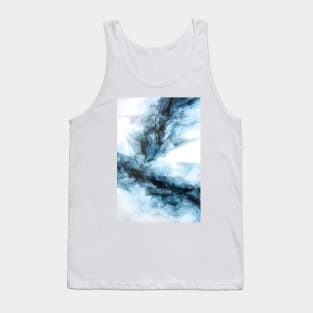 Blue Ice Water Phoenix Abstract Painting Tank Top